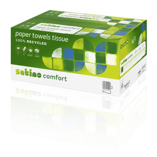 WEPA Satino Comfort Falthandtuch V-Falz grün 2lg 